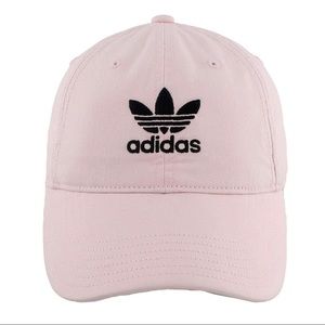 adidas Originals Women's Relaxed Plus Adjustable Strapback Pink Cotton Cap Hat